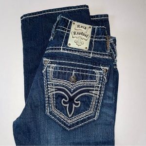 Men’s Rock Revival “Bruno” dark denim jeans, size 30